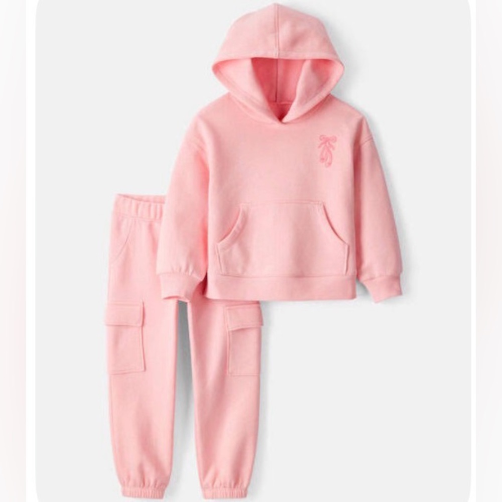 Arshiner Pink Hooded Sweatsuit
